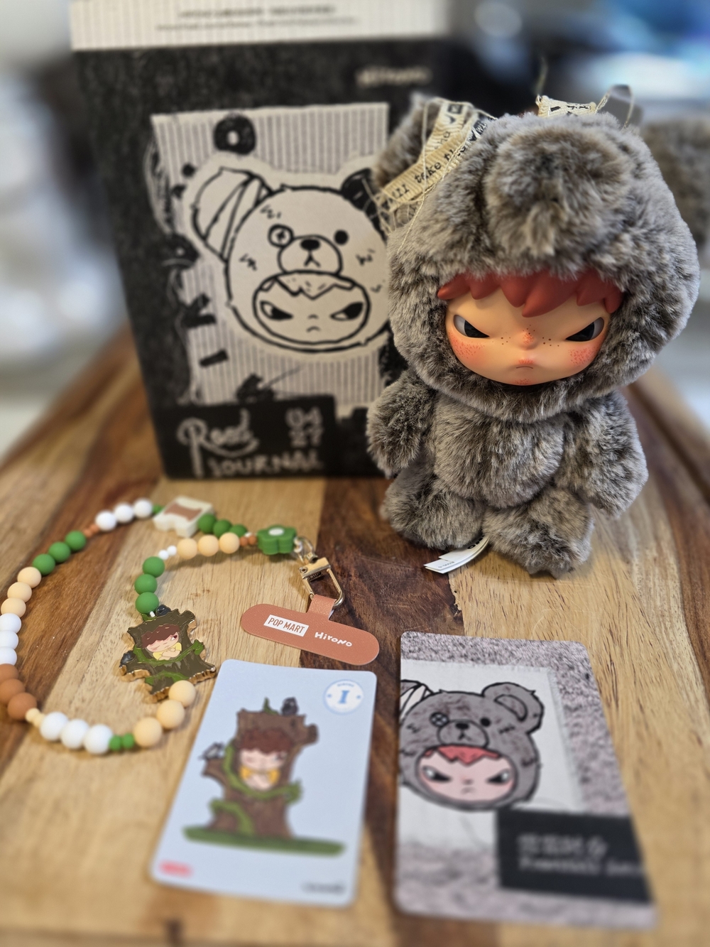 Hirono BUNDLE Pop Mart Road Journal Frostfall Hour Bear And Charm